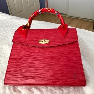 Louis Vuitton malesherbes canvas leather bag